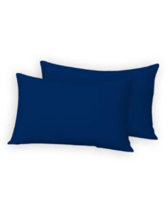 Plain Navy Blue 2x Pillowcases – Polycotton